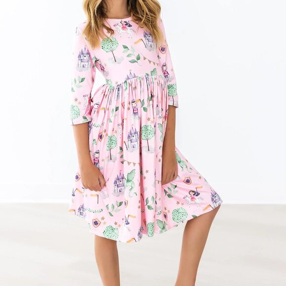 2 Mila & Rose Dresses - Size 4T - Pink Ballet Tutus & Fairy Tale Dragon Princess - Picture 6 of 6